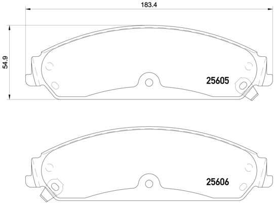 A.B.S. P 23 149 BREMBO Bremsbelagsatz, Scheibenbremse
